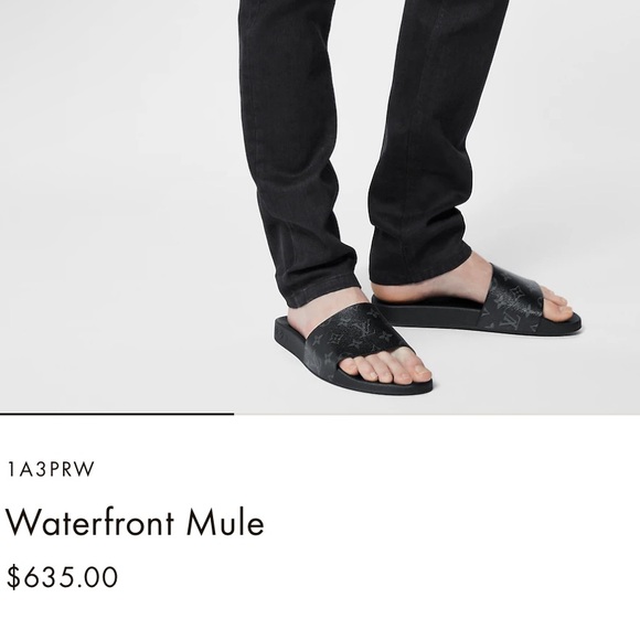 Louis Vuitton Waterfront Monogram Slides Size 11 1/2 - Picture 7 of 8